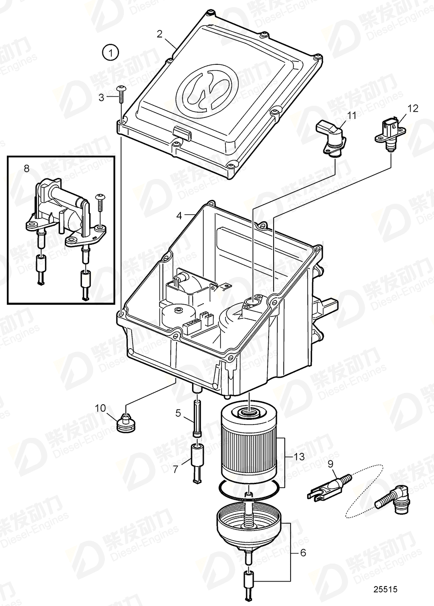 VOLVO Pump unit 22169014 Drawing